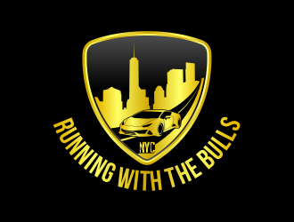 Running with the Bulls NYC  logo design by beejo