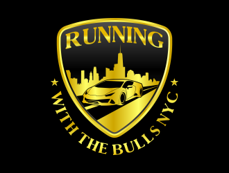 Running with the Bulls NYC  logo design by beejo