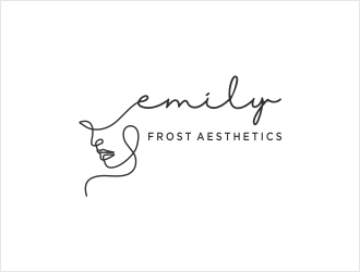 Emily Frost Aesthetics logo design by Shabbir