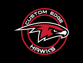 Custom Edge Hawks logo design by kurnia