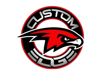 Custom Edge Hawks logo design by ruki