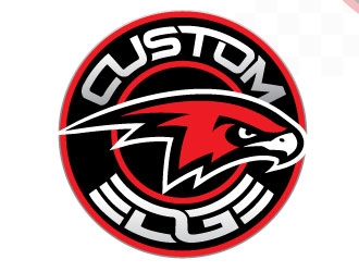 Custom Edge Hawks logo design by Conception