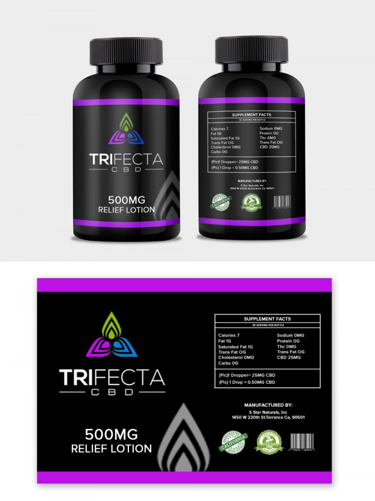 CBD company product label design logo design by MonkDesign