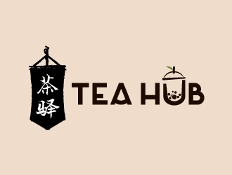 Tea Hub 茶驿 logo design by yans
