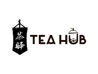 Tea Hub 茶驿 logo design by yans