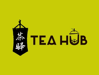 Tea Hub 茶驿 logo design by yans