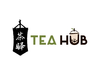 Tea Hub 茶驿 logo design by yans