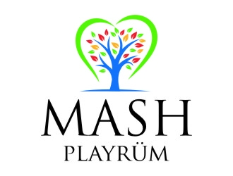MASH Playrüm  logo design by jetzu