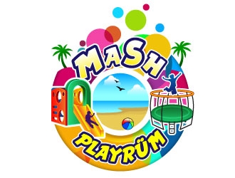 MASH Playrüm  logo design by Suvendu