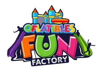 OFLATIBLES FUN FACTORY logo design by DreamLogoDesign