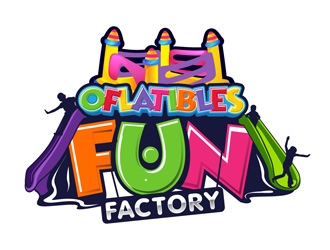 OFLATIBLES FUN FACTORY logo design by DreamLogoDesign