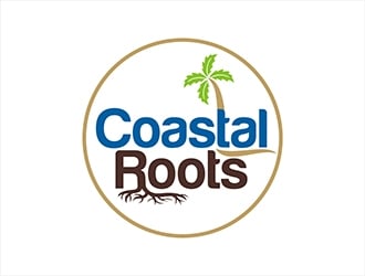 Coastal Roots logo design by gitzart