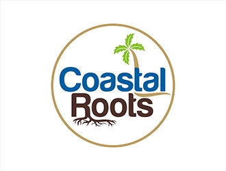 Coastal Roots logo design by gitzart