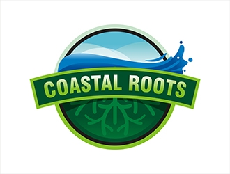 Coastal Roots logo design by gitzart