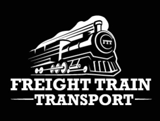 FREIGHT TRAIN TRANSPORT  logo design by megalogos