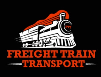 FREIGHT TRAIN TRANSPORT  logo design by megalogos