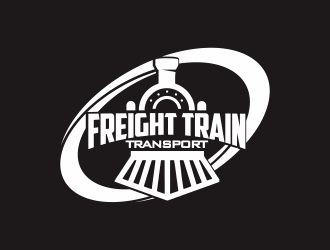 FREIGHT TRAIN TRANSPORT  logo design by YONK