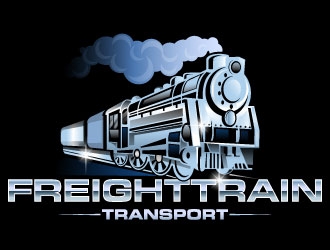 FREIGHT TRAIN TRANSPORT  logo design by Suvendu