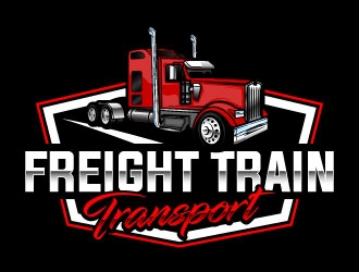 FREIGHT TRAIN TRANSPORT  logo design by daywalker