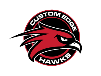 Custom Edge Hawks logo design by Ultimatum