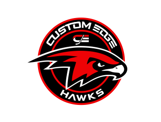 Custom Edge Hawks logo design by kimora
