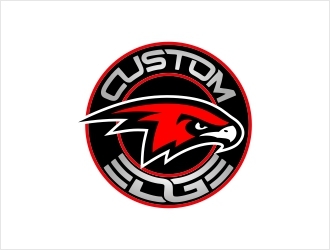 Custom Edge Hawks logo design by Shabbir