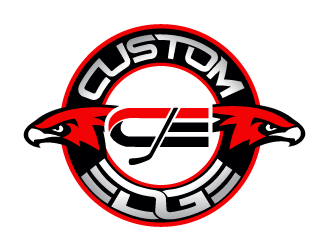 Custom Edge Hawks logo design by bluespix