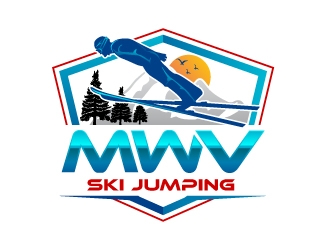 Mount Washington Valley Ski Jumping logo design by uttam