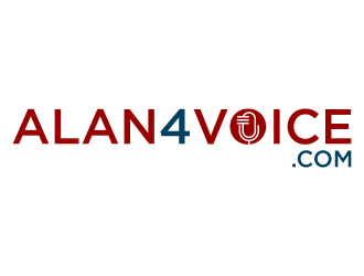 Alan4Voice.com logo design by p0peye