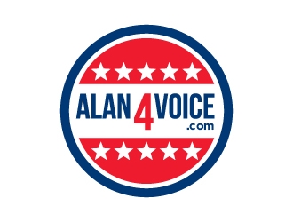Alan4Voice.com logo design by cybil