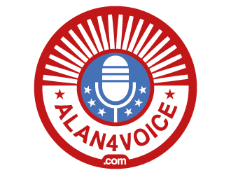 Alan4Voice.com logo design by Elegance24