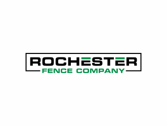 Rochester Fence Company logo design by hidro