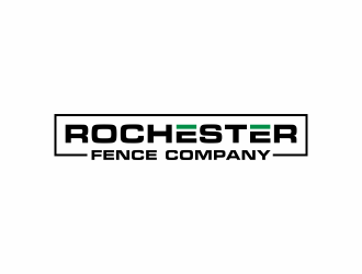 Rochester Fence Company logo design by hidro
