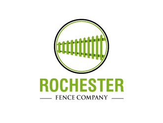 Rochester Fence Company logo design by uttam