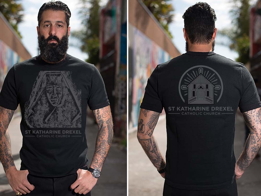 St Katharine Drexel Catholic Church logo design by bulatITA