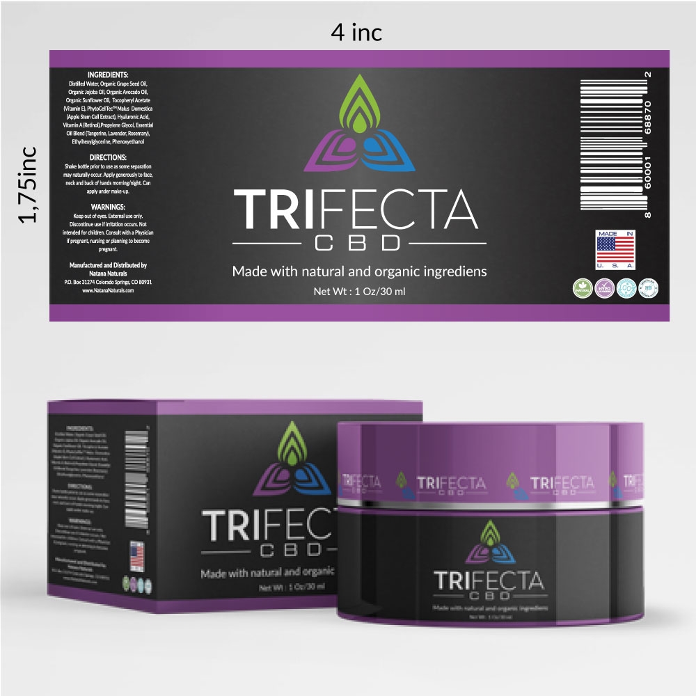 CBD company product label design logo design by AYATA