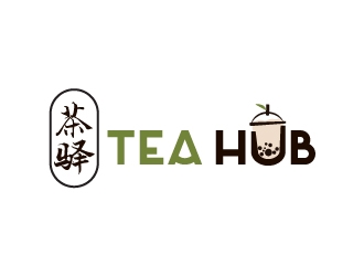Tea Hub 茶驿 logo design by yans