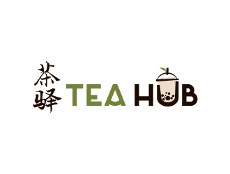 Tea Hub 茶驿 logo design by yans