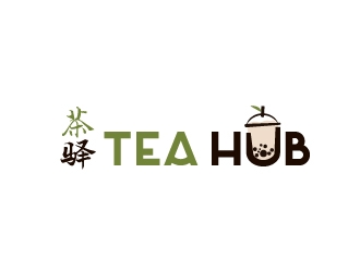 Tea Hub 茶驿 logo design by yans