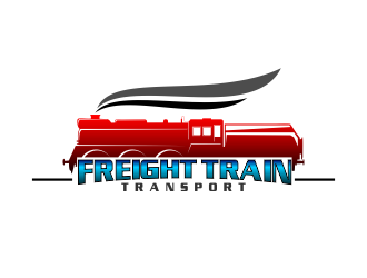 FREIGHT TRAIN TRANSPORT  logo design by Dhieko