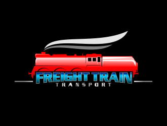 FREIGHT TRAIN TRANSPORT  logo design by Dhieko