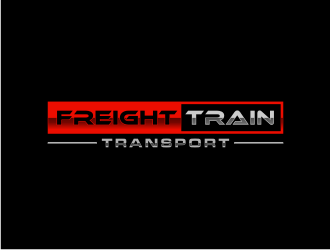 FREIGHT TRAIN TRANSPORT  logo design by johana