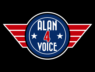 Alan4Voice.com logo design by axel182