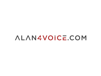 Alan4Voice.com logo design by bricton