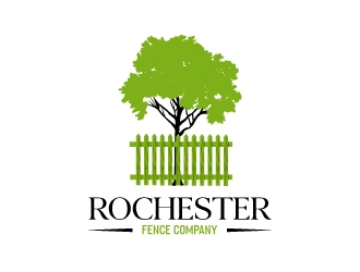 Rochester Fence Company logo design by uttam