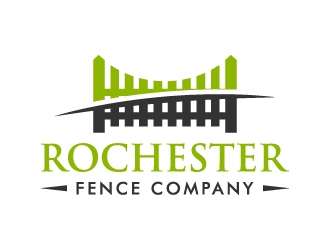 Rochester Fence Company logo design by akilis13