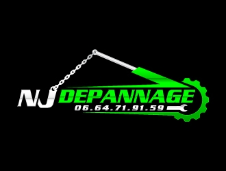 NJ DEPANNAGE logo design by sakarep