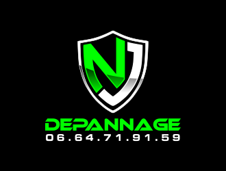 NJ DEPANNAGE logo design by akhi
