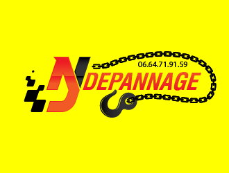 NJ DEPANNAGE logo design by enan+graphics