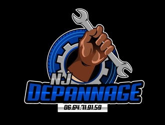 NJ DEPANNAGE logo design by LogoInvent